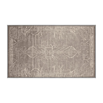 Machine Washable Gray Area Rug