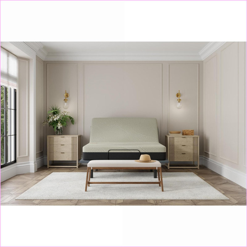 Matelas, grand matelas de refroidissement infusé de gel doux 12 po | Mousse | Gris ardoise, 12", Grand lit