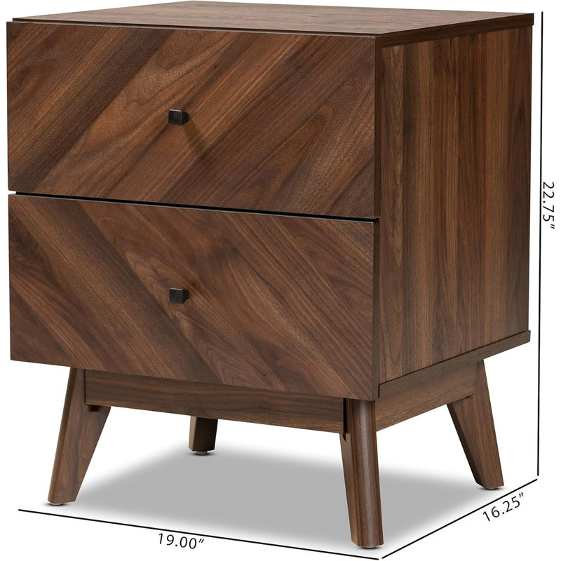 Modern Walnut Brown Finished Wood