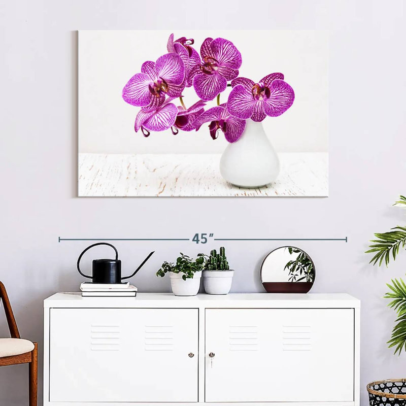 Orchids In A Vase, 26" H x 39" W