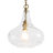 1-light Rippled Glass Water Drop Pendant-107381852