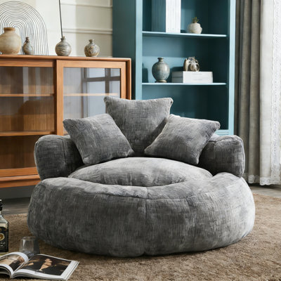Corduroy Lazy Sofa Bean Bag – Compressed Pack Floor Leisure Chair