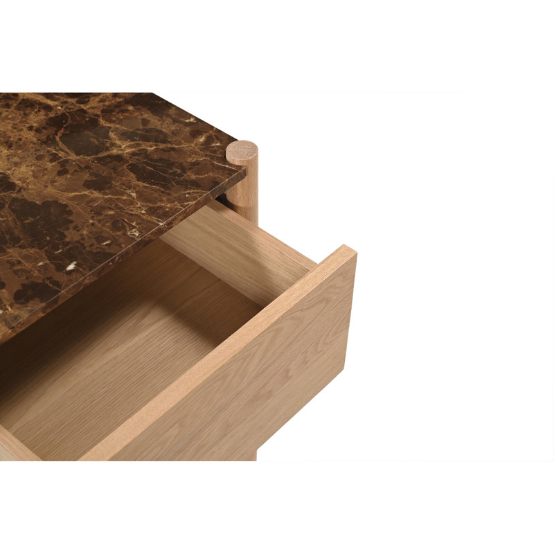 Elio 1 - Drawer Solid Wood Nightstand