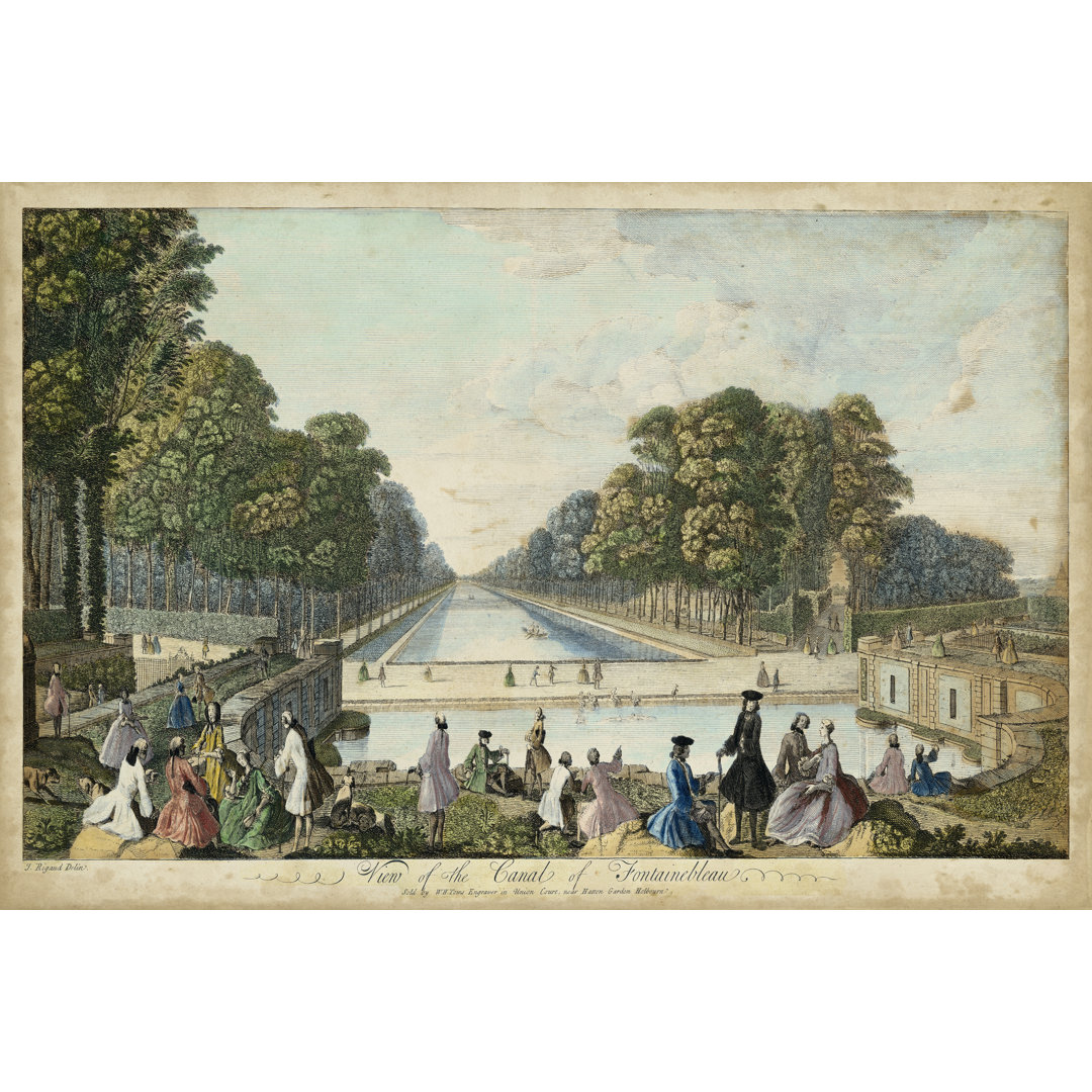 Leinwandbild View Of Fontainebleau IV