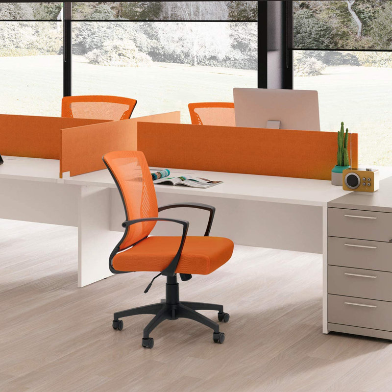 Chair Mesh Task Chair, Orange/Black