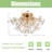 Floral Crystal Flush Mount Ceiling Light