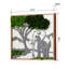Éléphants, art mural en métal mousse