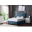 Amelia Upholstered Panel 4 Draw Divan Bed with Headboard-582102428-582102431