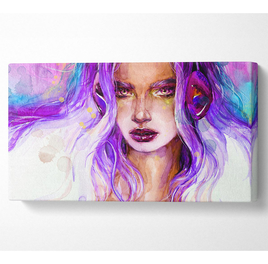 Bickford Lilac Woman Aquarell - Leinwanddrucke im Wrapped Format