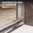 54" X 72" Double Sliding Doors with Double-handle towel rack and 1/4" Tempered Glass, Brushed Nickel-116289109
