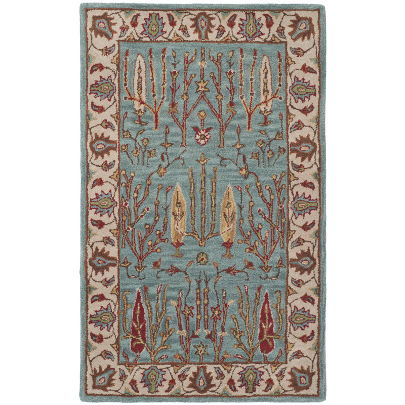 Malone Hand Tufted Wool Oriental Rug, Rectangle 3' x 5'