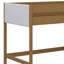 Lit mezzanine simple tapissier avec bureau Kimmberly