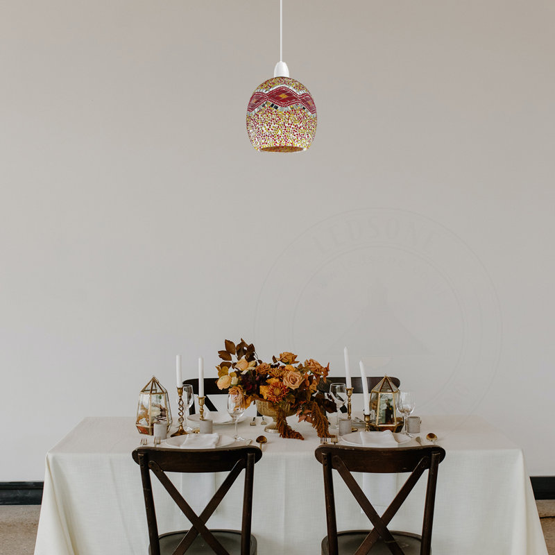 Paramonos 18cm H Round Pendant Shade ( Uno ) in Multicolour