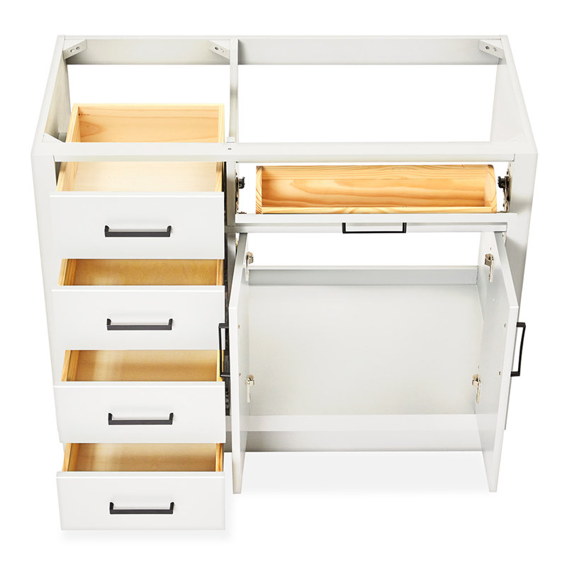 42" Single Bathroom Vanity Base only, White