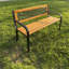 Manufactured Wood Wood Outdoor Bench