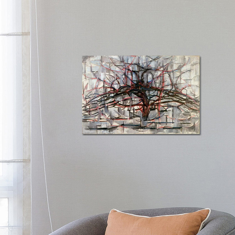 Tree, 1911 by Piet Mondrian - Wrapped Canvas Print, 66.04 cm H x 45.72 cm W x 3.175 cm D, No Frame