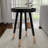 Modern Side Table with Tray Top, Black-357658348