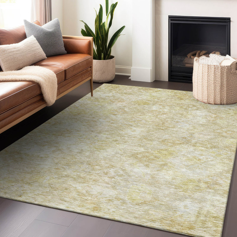 Addison Red Synthetic Washable 8' x 10' Boho Moroccan Rug