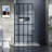 Goodyo 34" X 72" Shower Door Walk-In Black Finish