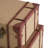 Hamachi Wooden Nesting Upholstered Decorative Beige Trunk with Vintage Accents and Studs Set