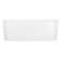 Dellway 66" Free Standing Acrylic Soaking Tub with Right Drain, Drain Assembly, and Overflow
