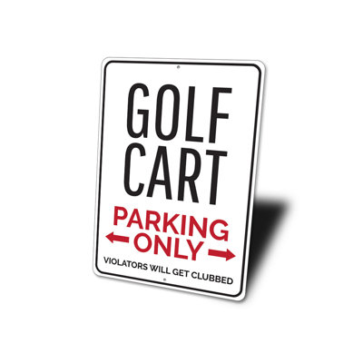 Enseigne de golf en aluminium