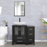Oshell 36'' Single Bathroom Vanity with Manufactured Wood Top, Vessel Sink, Faucet, Mirror not Included