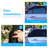2Pcs Car Rear Window Shades Stretchy Mesh UV Protection