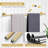 Brushed Gold Bathroom Hardware Set 6-Piece Bathroom Accessory Set 23.6 Inch Round Stainless Steel Towel Bar Set Wall Mounted