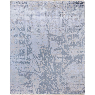Overdyed One-of-a-Kind 8' 1" X 10' 2" Hand Knotted Area Rug