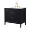 Meuble-lavabo simple 36 po avec plateau en pierre reconstituée Bilroy-1324134648