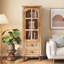 Armoire étroite 54,53 po en bois rustique avec 2 tiroirs-62656863