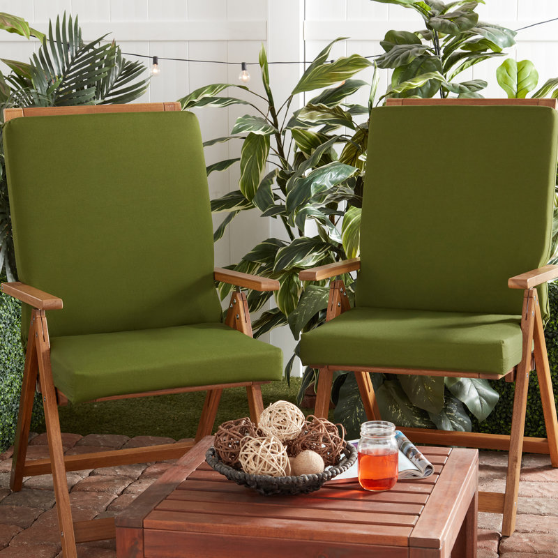 High Back Dining Chair Pad, Hunter