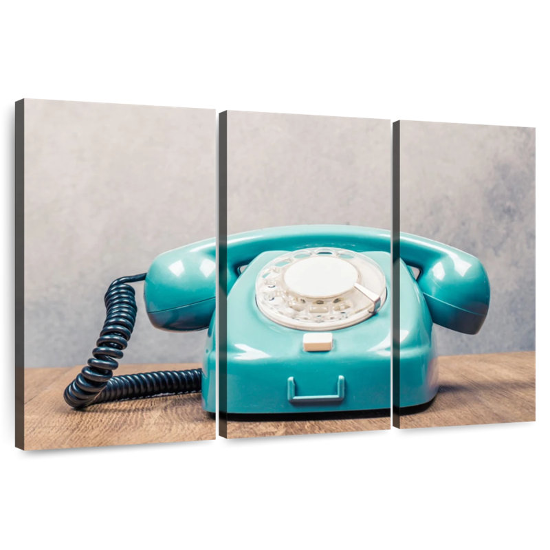 Téléphone à cadran rotatif Senne, H 42 po x l 65 po
