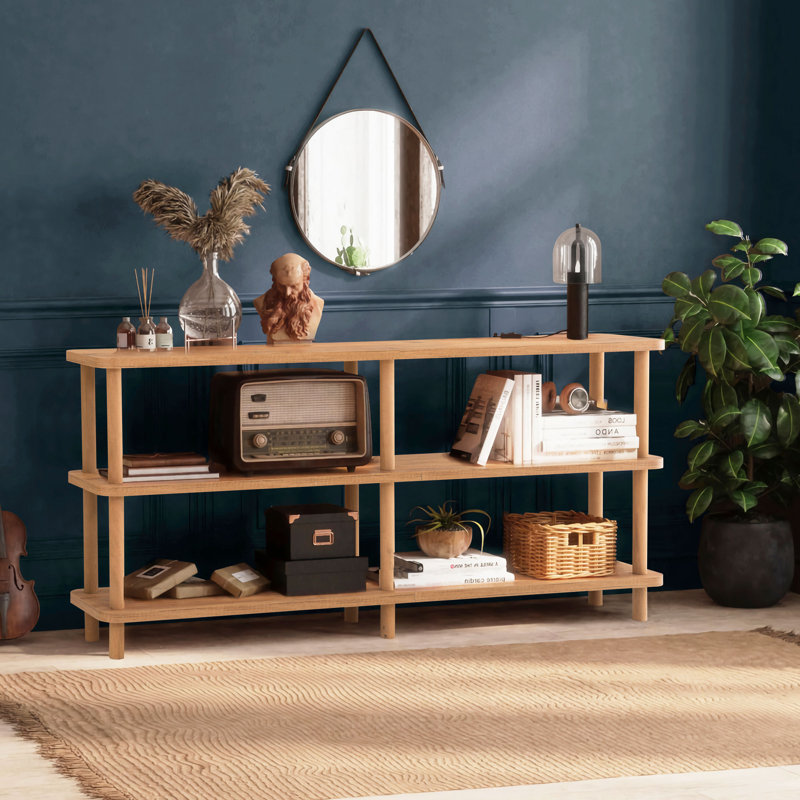 Miro 74.9cm H x 180cm W Etagere Bookcase, (3 Shelves) 74.9cmH x 150cmW x 35cmD