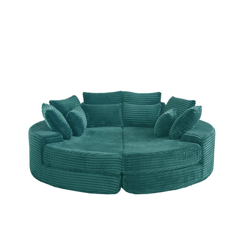 Méridienne surdimensionnée 78,5 po, Bleu sarcelle foncé