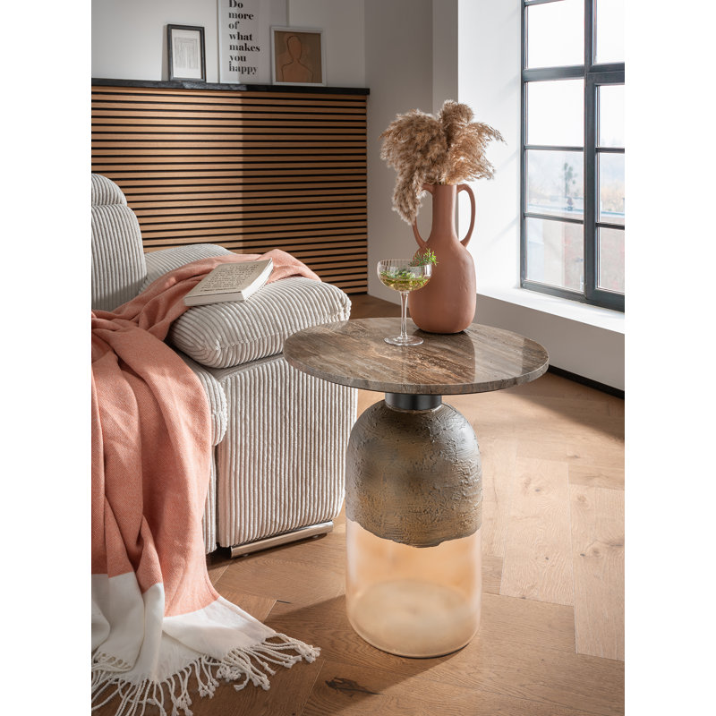 Basheer Pedestal End Table