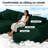 Boneless 108” U Shaped Boneless Sectional Cloud Sofa Couches For Living Room, Upholstered Deep Seat Sectional Sofa With 2 Ottoman, Comfort Modular Sectional Sofa Couches For Living Room Bedroom(Black)-1985101902