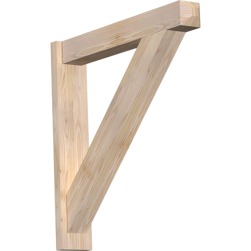 Artisan traditionnel en bois rustique, P 32 po x H 32 po, Sapin Douglas de 5 1/2 po (lisse)