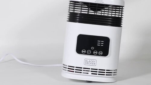 BLACK+DECKER Space Heater, 1500W Flameless Portable Heater with 12 Hour  Timer