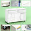 Support pour imprimante mobile avec compartiments verrouillables Nordic Design