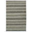 Tapis en laine tissé à la main Alaze - vert / blanc-296611647