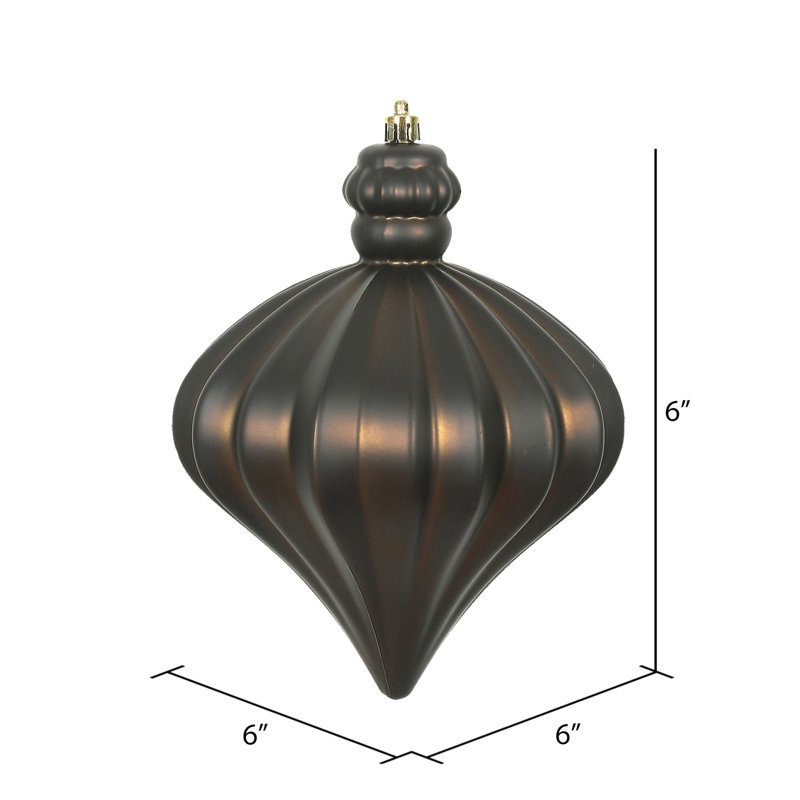 Ornement de Noël oignon 6 po, Chocolat