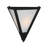 Mission Steel Flush Mounted Sconce