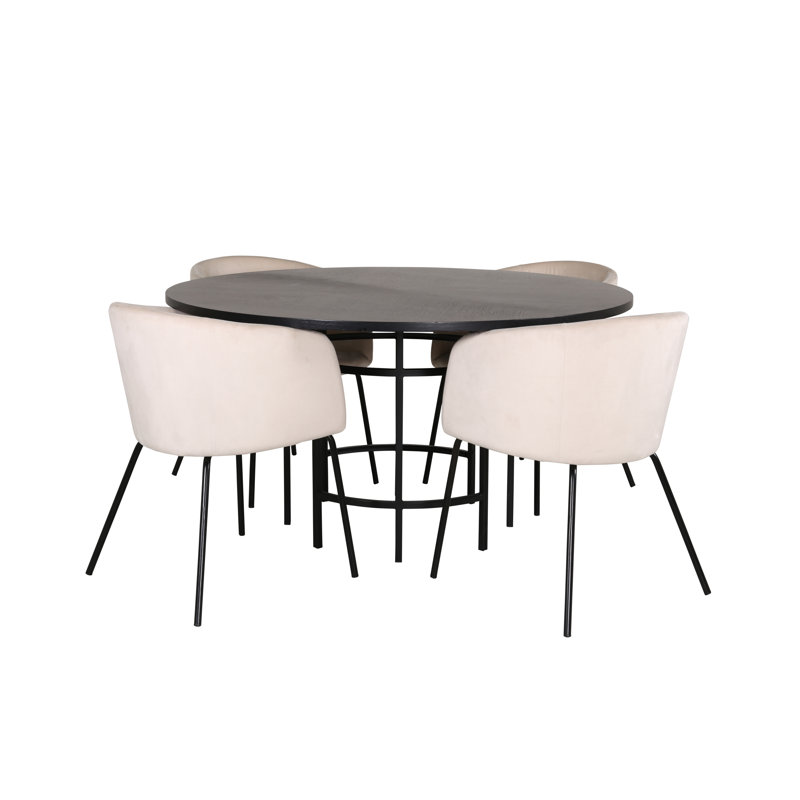 Dolson 4 - Person Dining Set, Beige