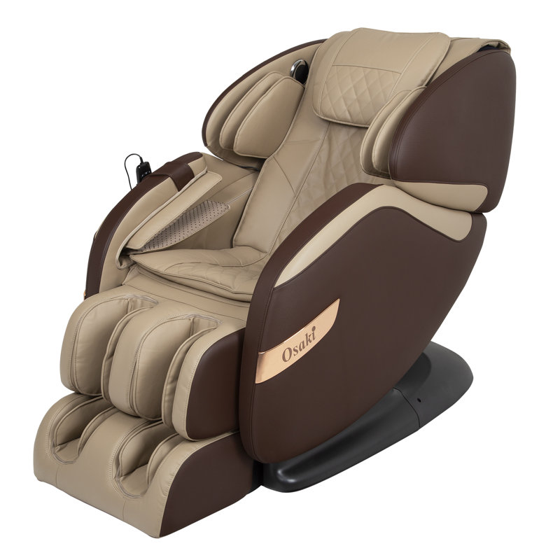 Fauteuil de massage Titan OS-Champ, Brun / similicuir crème
