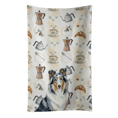 Blue Merle Collie Coffee Bar Kitchen Towel