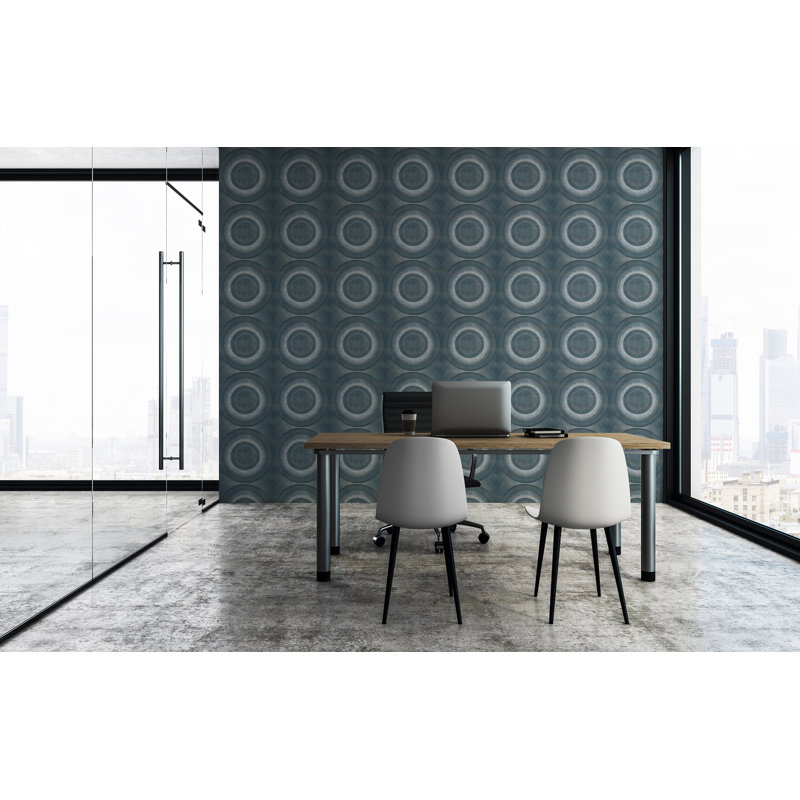 Geometric Wallpaper Double Roll, Dusk