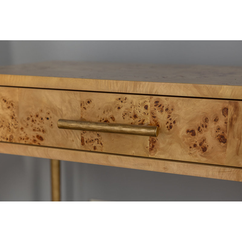 Burlwood Console, Natural Burlwood