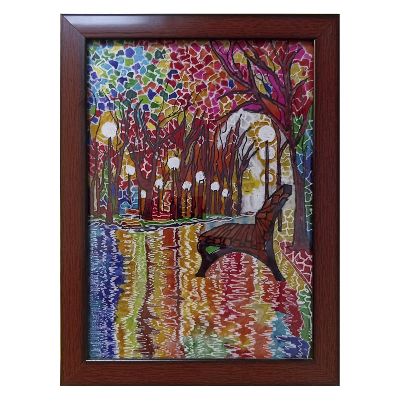Chemin d'automne | Aquarelle par Abhishek Kumar